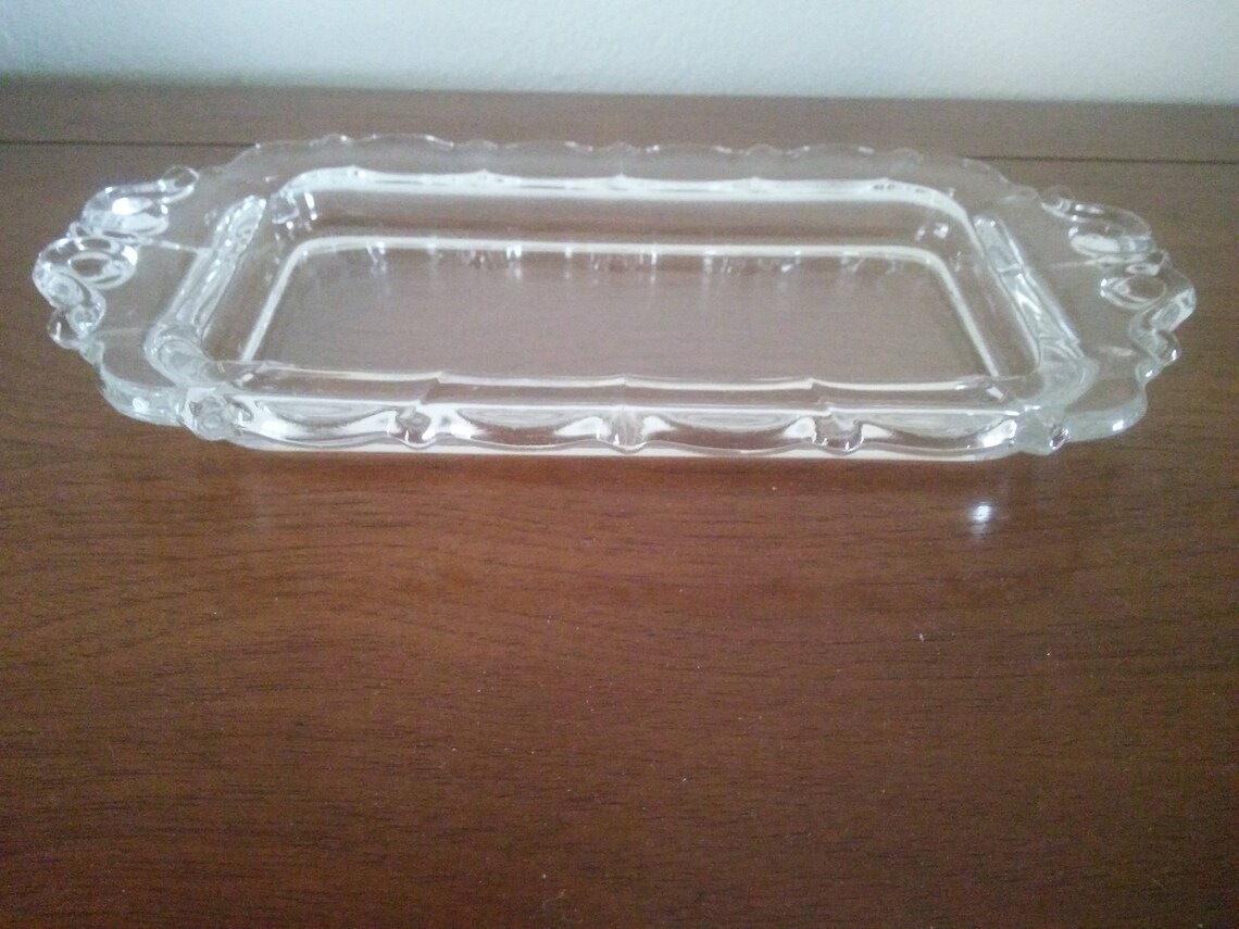 Vintage Butter Dish Bottom Clear Butter Dish Butter Dish Etsy