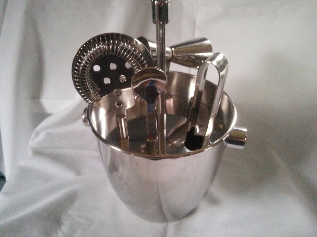 Bar Set Martini Strainer Cocktail Set Cocktail Strainer Etsy