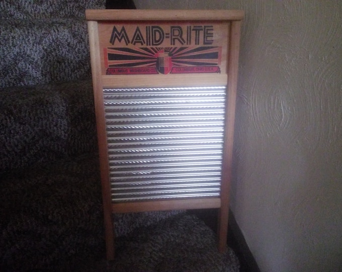 Vintage Washboard by Columbus Washboard Company, Columbus, Ohio Maid
