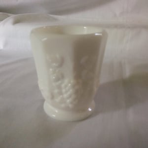 Vintage Westmoreland Milk Glass Toothpick Holder - Milk Glass Toothpick - Westmoreland - Paneled Grape Toothpick Holder - B72