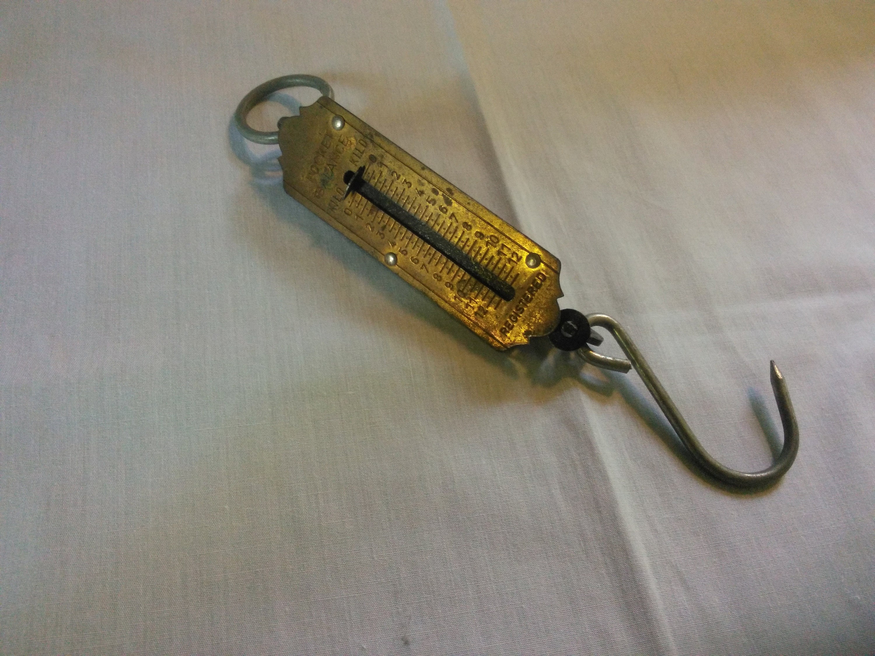 Balance De Pêche Vintage Langley - Pèse-poche Ancien Pour Pêcheur