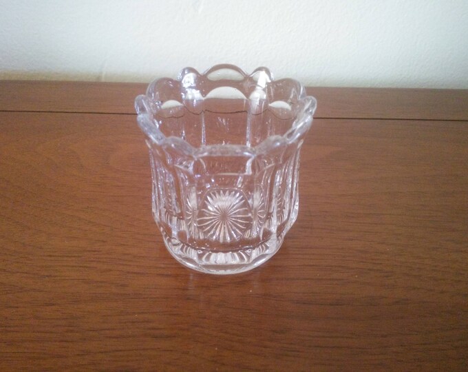 Beautiful Vintage Clear Toothpick Holder Clear Glass Toothpick Holder Toothpick Holder Colonial
