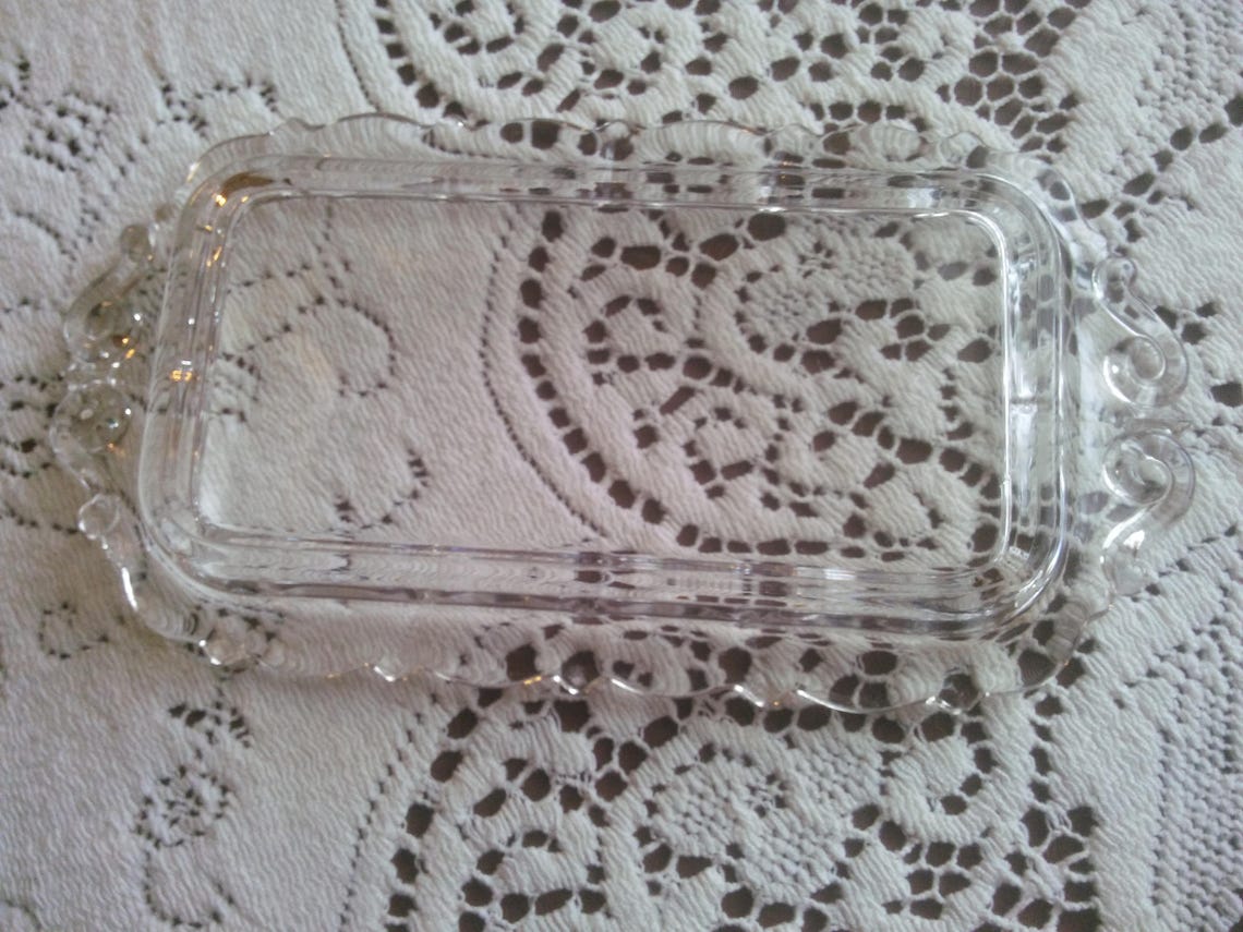 Vintage Butter Dish Bottom Clear Butter Dish Butter Dish Etsy