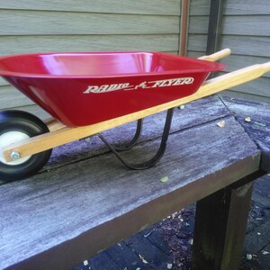 Vintage Radio Flyer Wheelbarrow Small Radio Flyer Wheelbarrow Red
