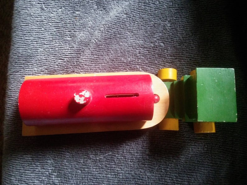 Vintage Wood Truck Bank Wood Bank Toy Truck Truck Bank Etsy