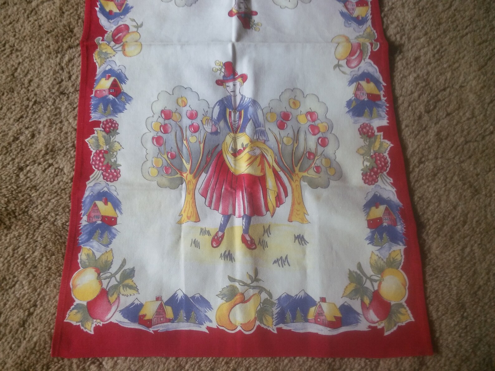 Vintage Refrigerator Scarf Buffet Scarf Kitchen Scarf - Etsy