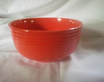 Vintage Royal Norfolk Bowl - Vintage Mixing Bowl - Stoneware Bowl - Pottery Bowl - Orange Bowl - Cheery Kitchen Decor - Ice Cream Bowl - B10