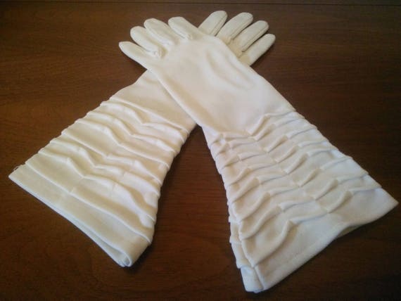 Vintage Gloves - Dress Gloves - Wedding Gloves - … - image 1