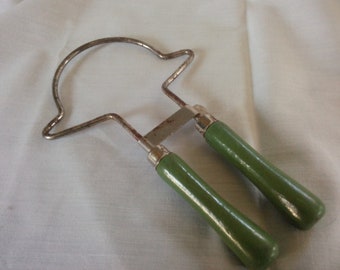 Vintage Green Handled Jar Grabber - Green Handle - Vintage Canning Tool - Kitchen Gadget - Jar Grabber - Jar Puller - B12