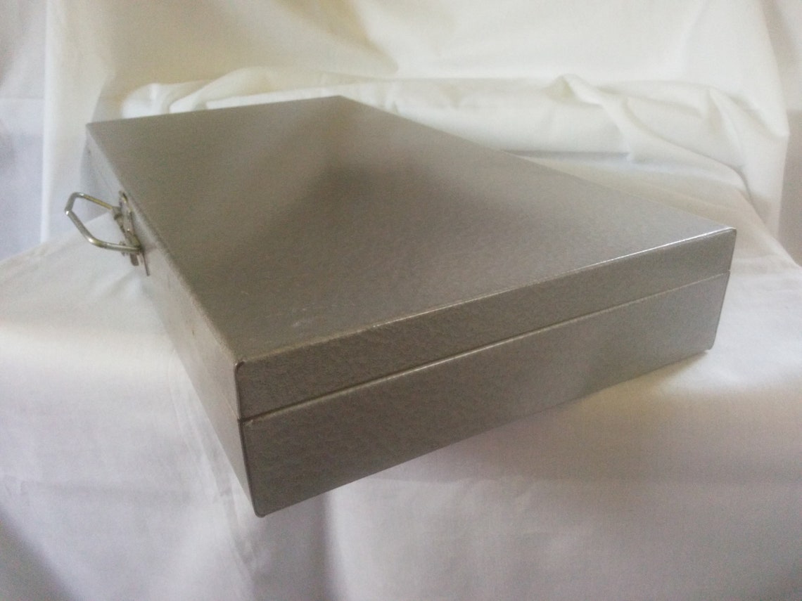 Vintage Metal Slide Box Vintage Industrial Storage Slide Etsy