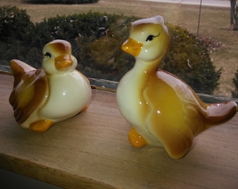 Vintage Pair of Duck Figurines Kay Finch Unmarked - Kay Finch Figurines - Duck Figurines - Duck Statues - Easter Decor - Vintage Easter