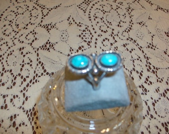 Vintage Sterling Silver Turquoise Navajo Ring - Vintage Ring - Vintage Jewelry - Turquoise Ring - Turquoise Jewelry - Sterling Silvery Ring