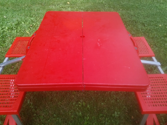 Vintage Folding Picnic Table - Vintage Camping - Vintage