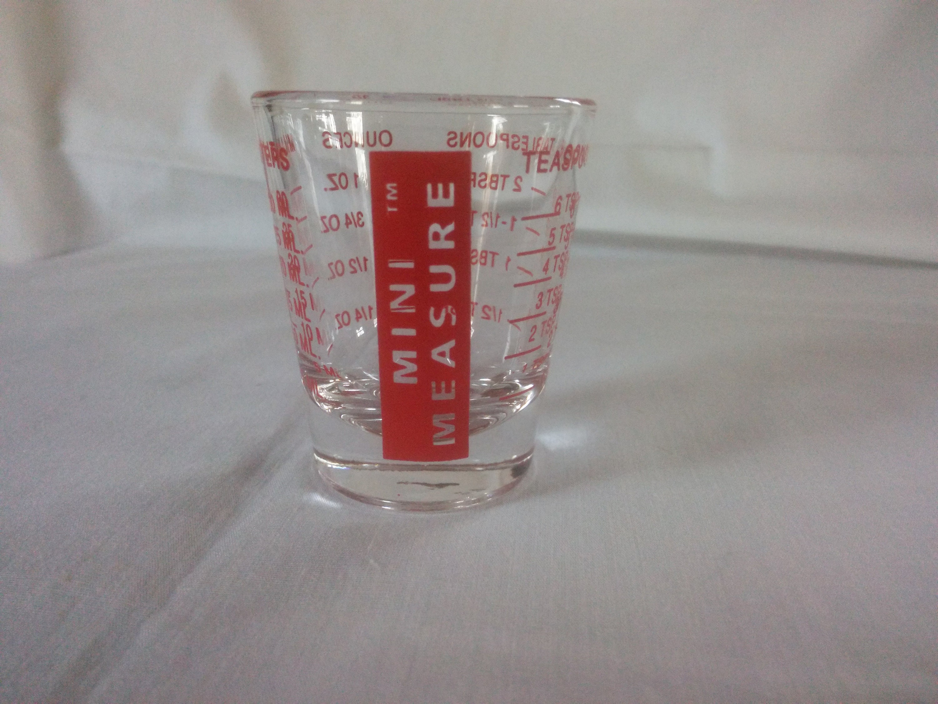 Libbey glass For Good Measure measuring cup 4 oz jigger made in USA  cocktails