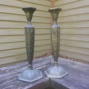 Vintage Candlesticks - Metal Candle Holders - Candlesticks - Candle Holders - Ornate Candlesticks -