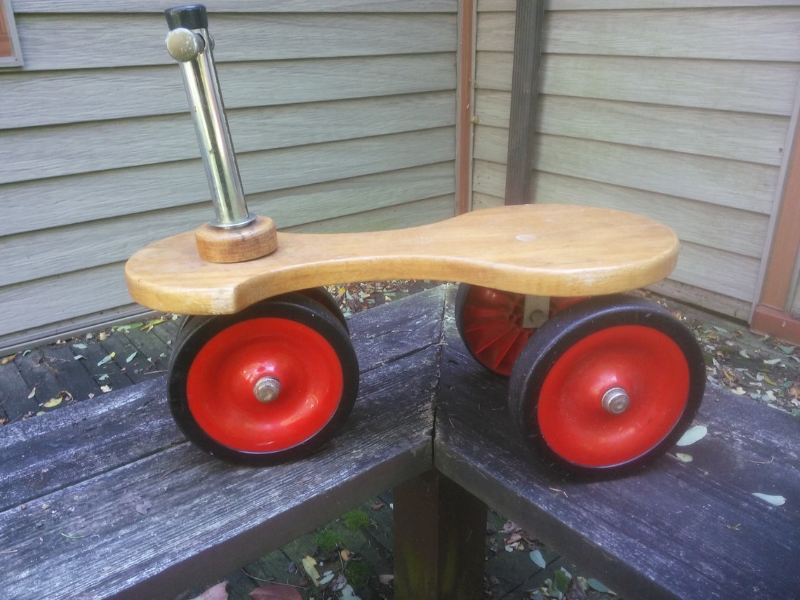 Vintage Scooter Scooter Ride On Toy Wood Scooter ATC | Etsy