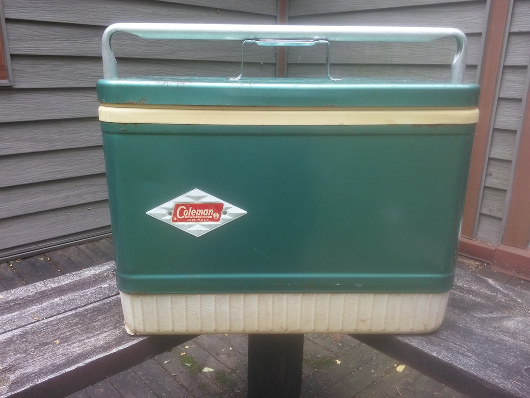 Vintage Coleman Diamond Cooler Coleman Cooler Vintage Camping Coolers Picnic Cooler Coleman