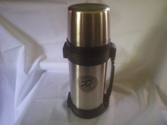 Marlboro Thermos Metal Thermos by Thermos Vintage Camping Beverage Thermos  Coffee Thermos Lunch Thermos ATC 