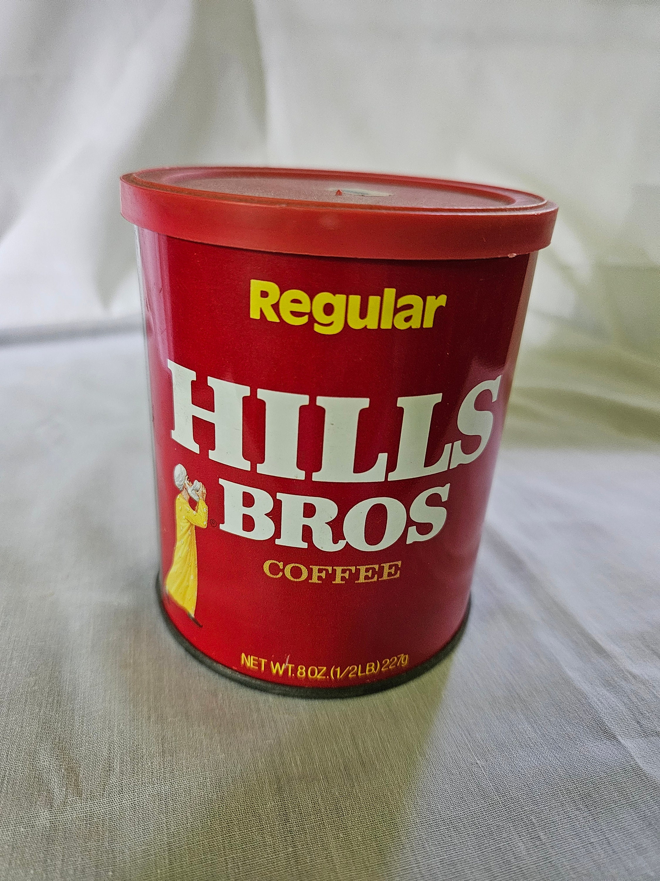 Vintage Hills Brothers Coffee Can - Kitchen Decor - Vintage Tin