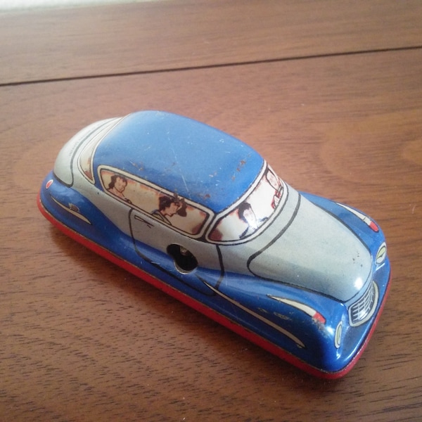 Vintage Metal Wind Up Toy Car - Vintage Toy - Vintage Toy Car - Car - Made in Western Germany - Wind Up Car