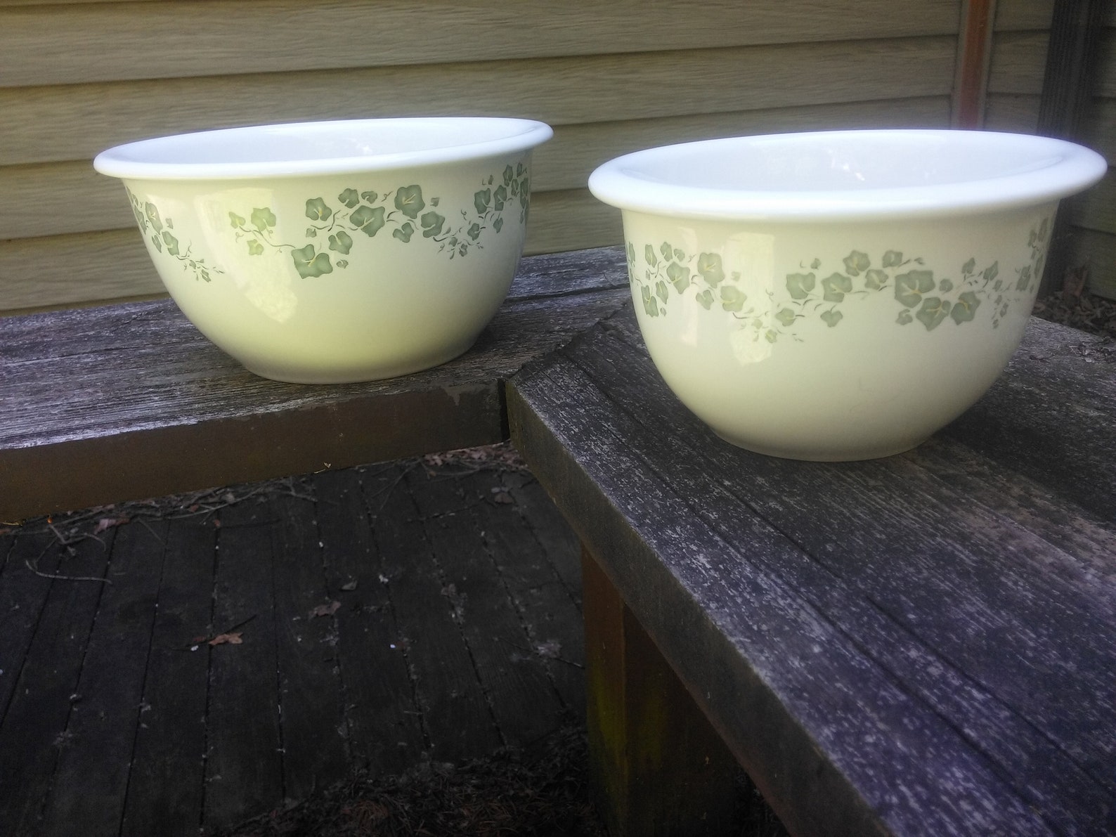 Corelle Nesting Mixing Bowls Corelle Ivy Pattern Bowls Etsy