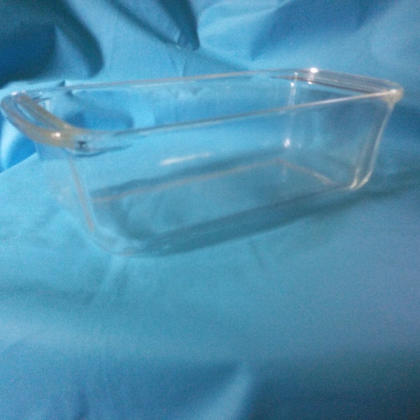 Vintage Clear Pyrex Loaf Pan with Handles - Pyrex 213 - Pyrex Loaf Pan - Vintage Pyrex - Pyrex Bread Pan - 213 - Pyrex 213 - B41