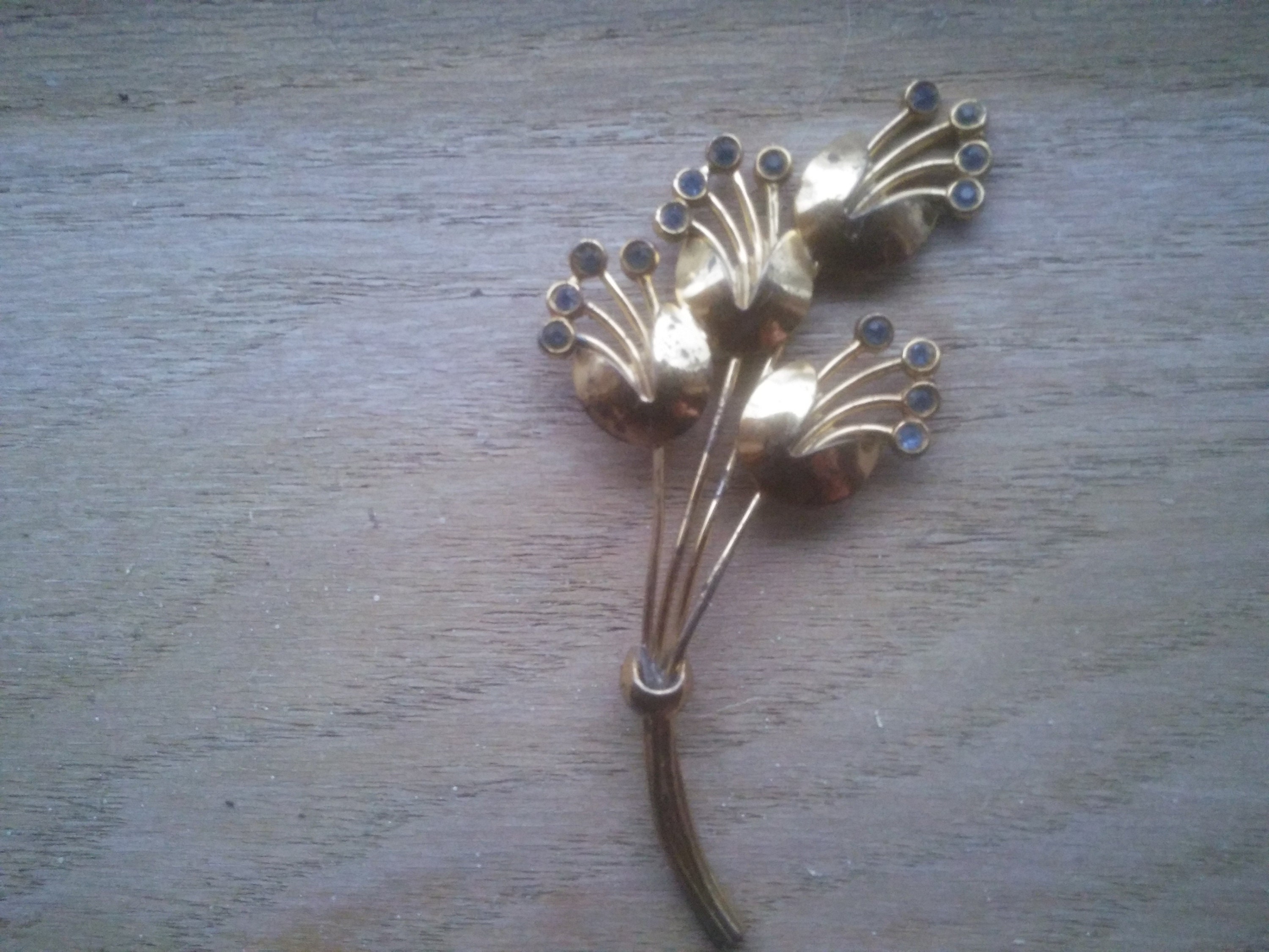 Vintage Rhinestone Pin - Vintage Pin - Vintage Lapel Pin - Pin - Blue ...