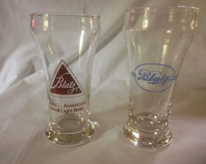 Blatz Beer Glasses Blatz Milwaukee's Finest Beer Glasses Mid Century