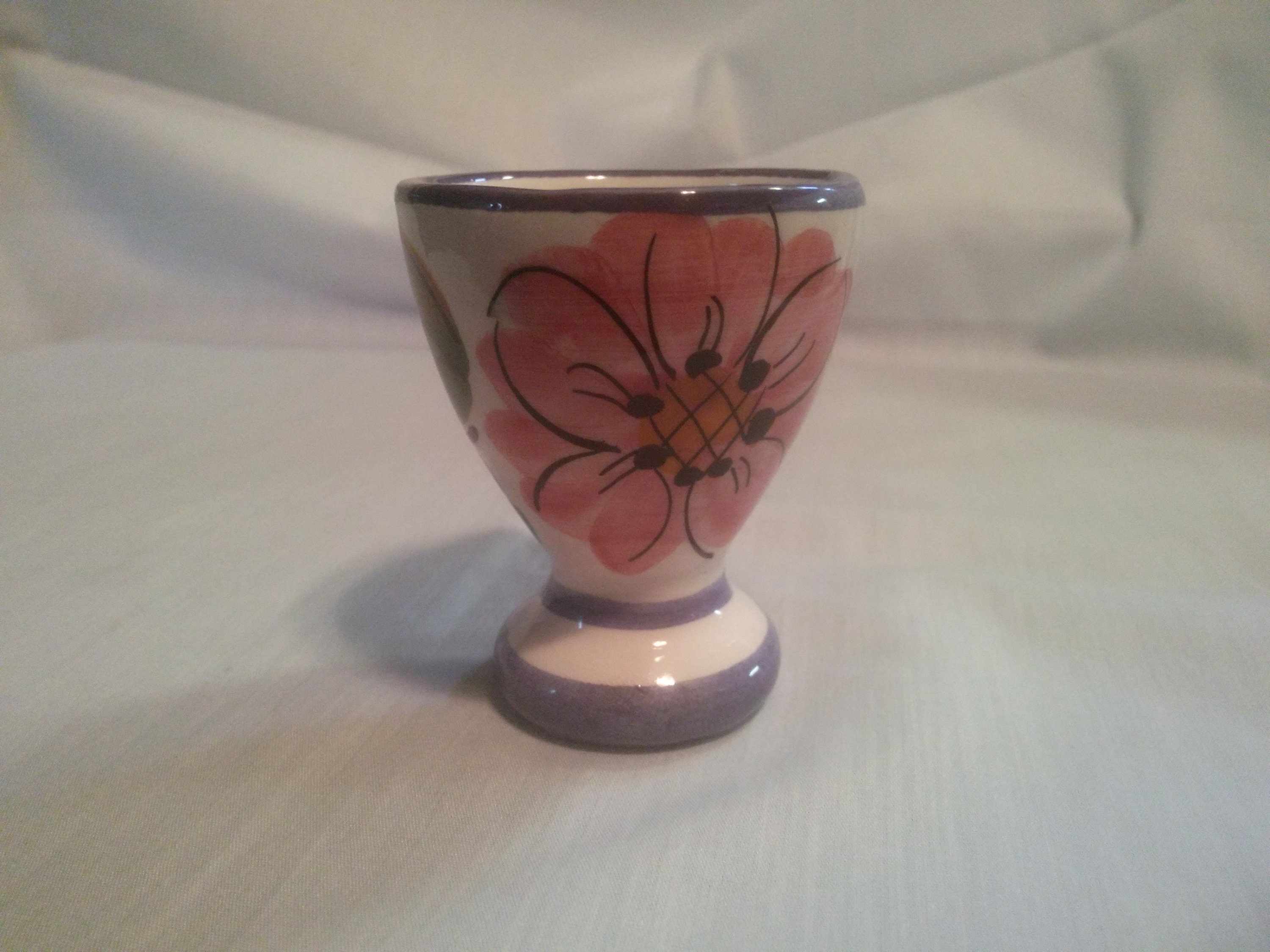 Single Vintage Egg Cup, Floral China Design, Brunch, Giftware 
