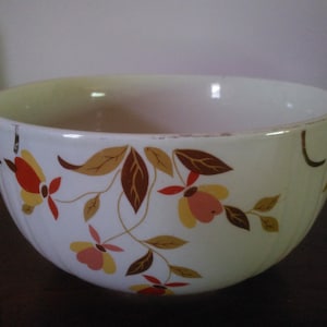 Vintage Hall's Autumn Leaf Bowl - Hall Pottery Bowl - Autumn Leaf - Autumn Leaf Bowl - Hall's Superior - Kitchenware - Ovenproof Bowl