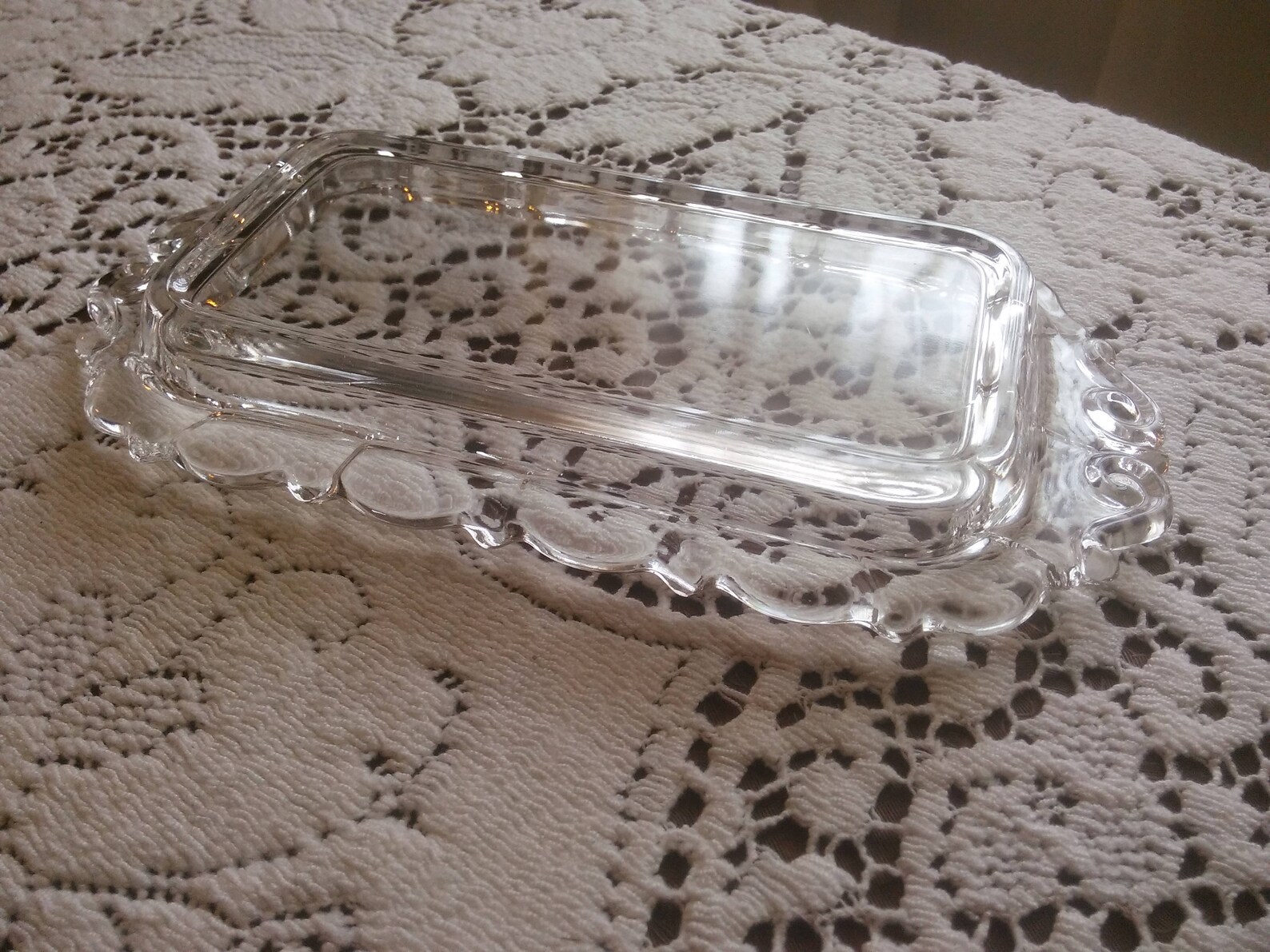 Vintage Butter Dish Bottom Clear Butter Dish Butter Dish Etsy
