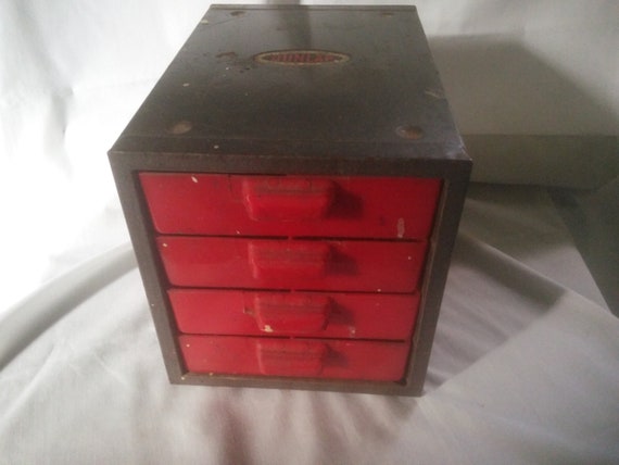 Vintage Metal Parts Box