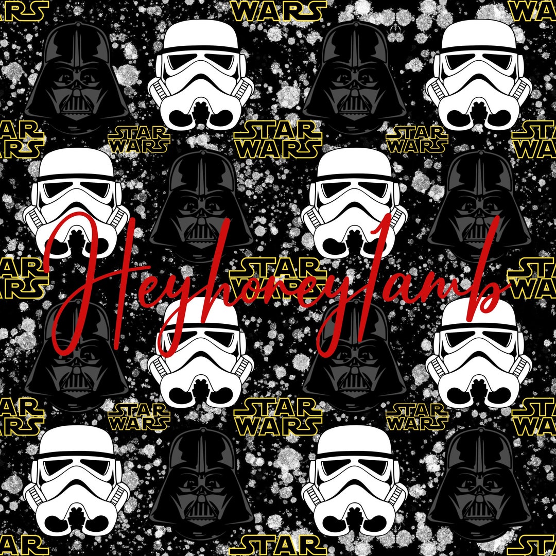Sith Patterns Wars | Jedi | Sith | Stormtrooper | Vader | Splatter | Boho | Seamless ...