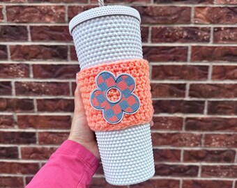 ADORABLE SUMMER Owala & Starbucks (kompatibel) Häkel-Cup Coozie