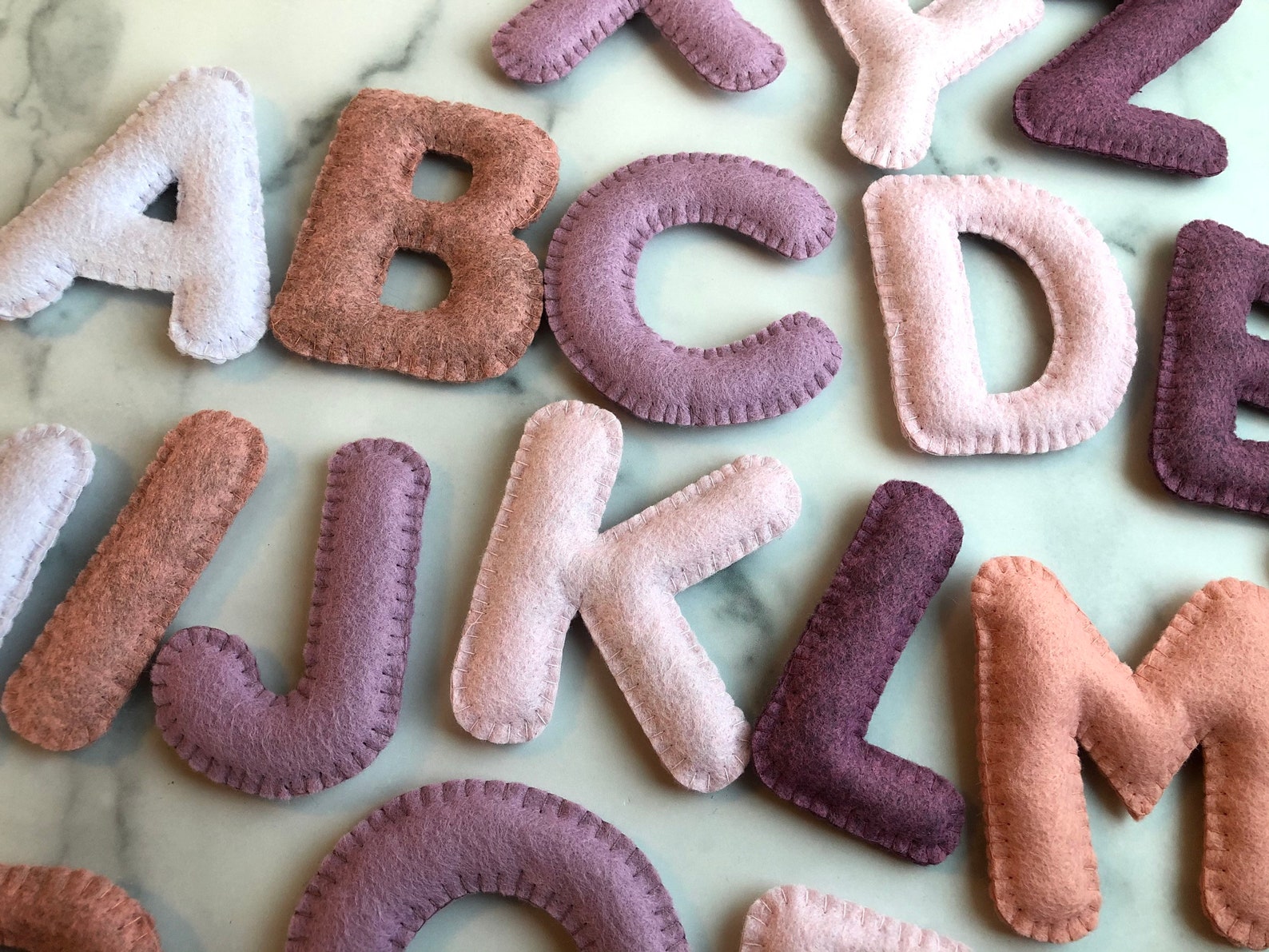 puffy alphabet letters