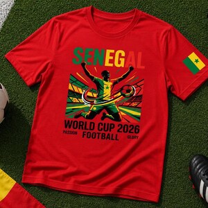 Senegal Football Shirt 2026, Senegal Soccer Fan Tee, Senegal Supporter Shirt, Football Culture T-Shirt, World Cup