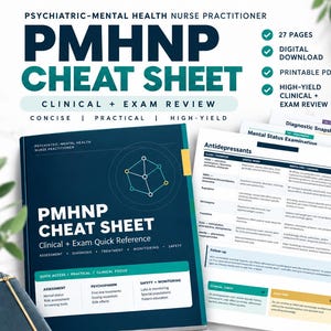 PMHNP Study Guide | Psychiatric Nurse Practitioner Exam Review (PDF)