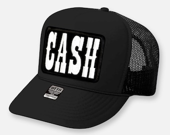 Cappellino da camionista con toppa ricamata CASH