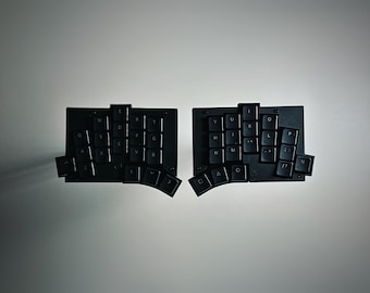 Tastiera ergonomica Totem Split, 38 tasti, rosso cioccolato, hotswap, custodia Bluetooth ZMK