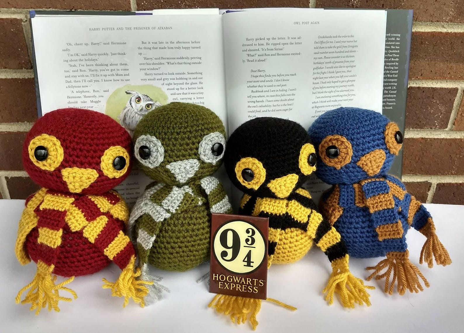 Set of 4 Harry Potter inspired Owls Etsy