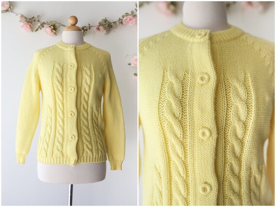 pastel yellow cardigan