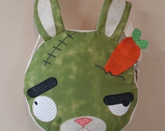 Kawaii Zombie Bunny Round Purse