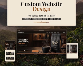 Custom Coffee Roastery Website | Roast & Grind Selector, Subscriptions (7-Day Delivery)