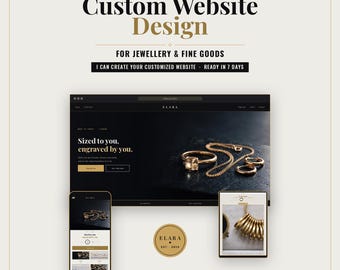 Custom Fine Jewelry Website | Ring Sizer, Engraving Preview, 7-Day Delivery