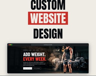 Custom Website Design | Gym & Fitness