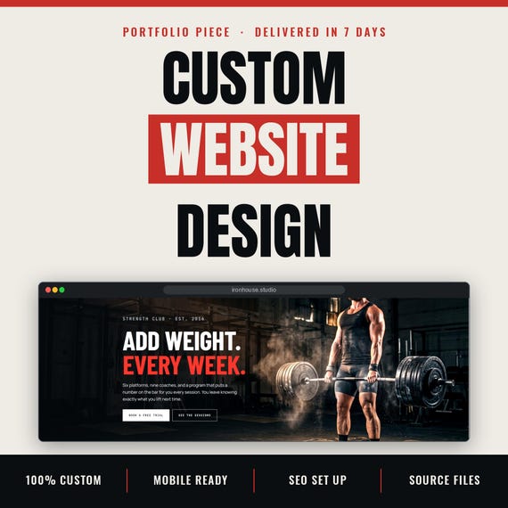 Custom Website Design | Gym & Fitness