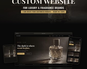 Customized Luxury Brand Website | 7-Page Perfume Store Design (7-Day Build)