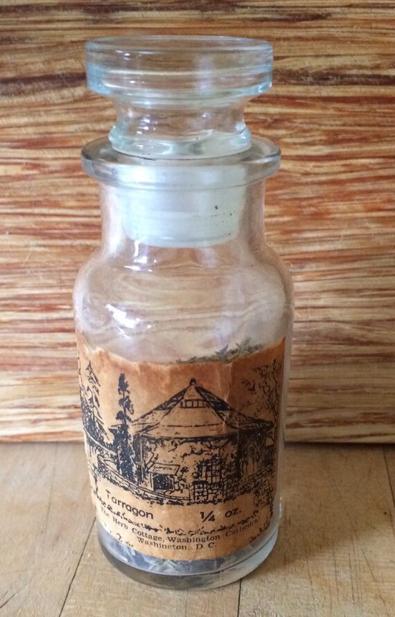 Vintage Spice Jar The Herb Cottage Washington Cathedral Etsy