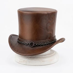 Leather Top Hat Chain - Etsy