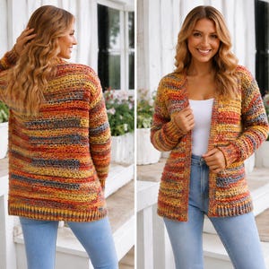 Crochet pattern-HAZEL Crochet cardigan pattern top PDF- sweater women crochet pattern- pullover pattern top crochet cardigan-9 sizes XS-5XL